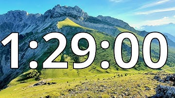 1 Hour 29 Minutes Countdown Timer With Alarm Sound At the End (Simple Beep)