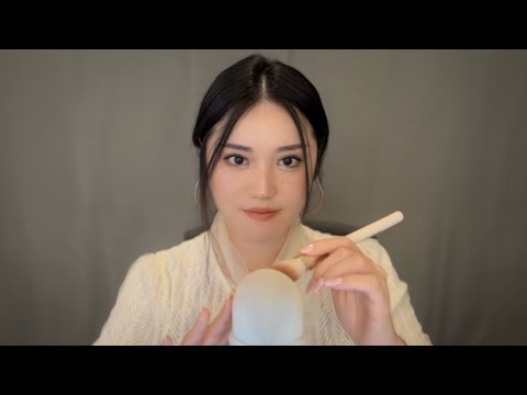 ASMR Brushing & Deep Whispers ❤️