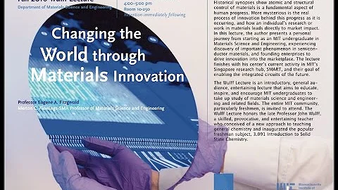 Changing the World through Materials Innovation