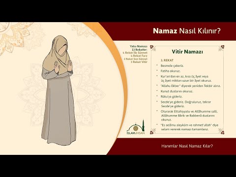 Vitir Namazı Nasıl Kılınır? (Kadınlar İçin Vitir Namazının Kılınışı)