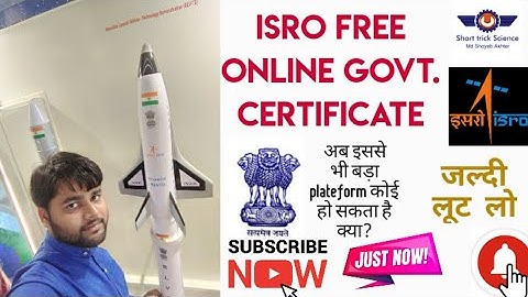 FREE ISRO GOVT. CERTIFICATE | | ISRO REGISTRATION COURSES | |#Short_trick_Science