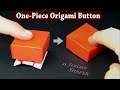 Easy Origami Button Fidget Toy 🆘 from One Square of Paper!