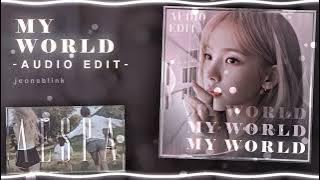 Download lagu Welcome To MY World - AESPA audio edit (sped up)  [use 🎧!]