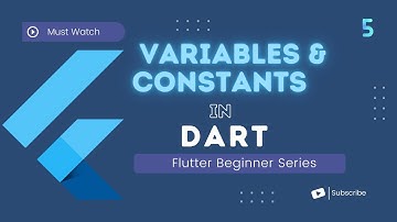 Variables and Constants In Dart | Flutter For Beginner In Hindi | #5