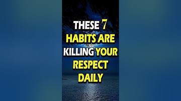 7 Gewoonten die stilletjes je respect ondermijnen (Stoïcijnse Regels) #stoïcisme #stoïcijnsewijsh...