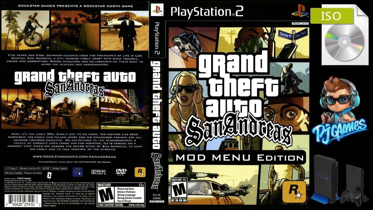 GTA San Andreas [MOD MENU] (PS2) - YouTube
