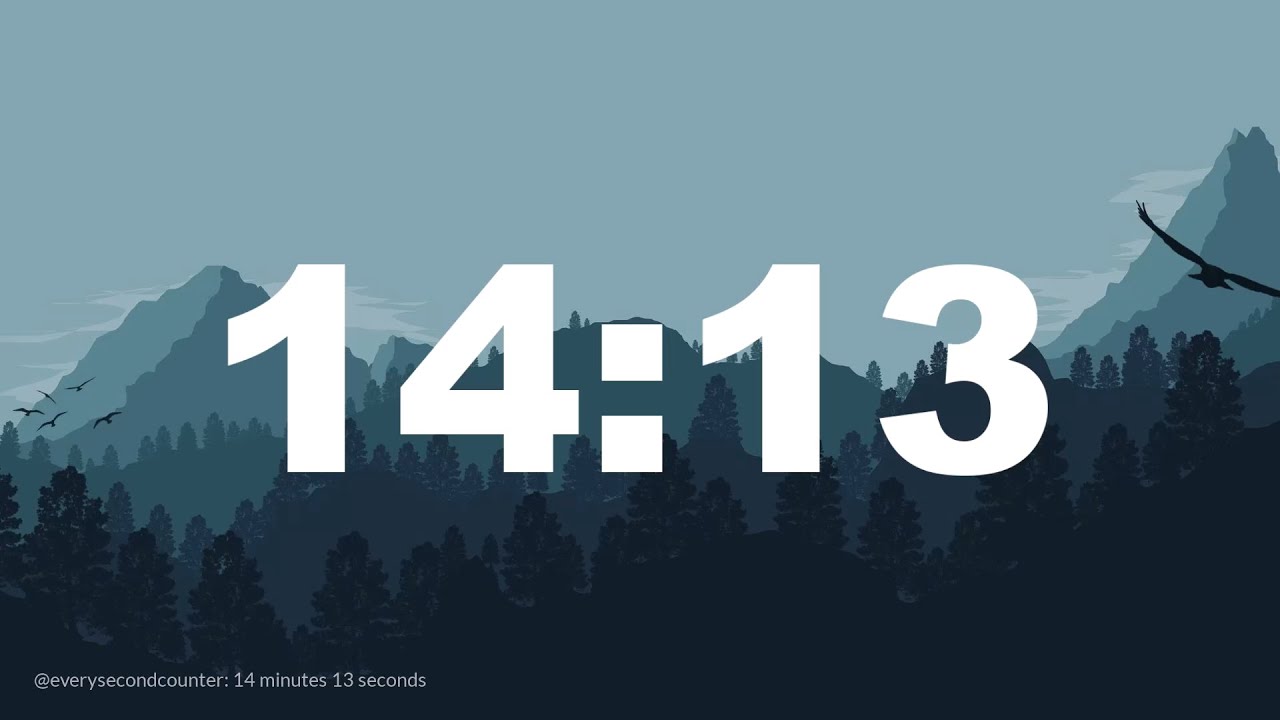 14 minutes 13 seconds [853 secs] clock timer countdown || Alarm Focus ...