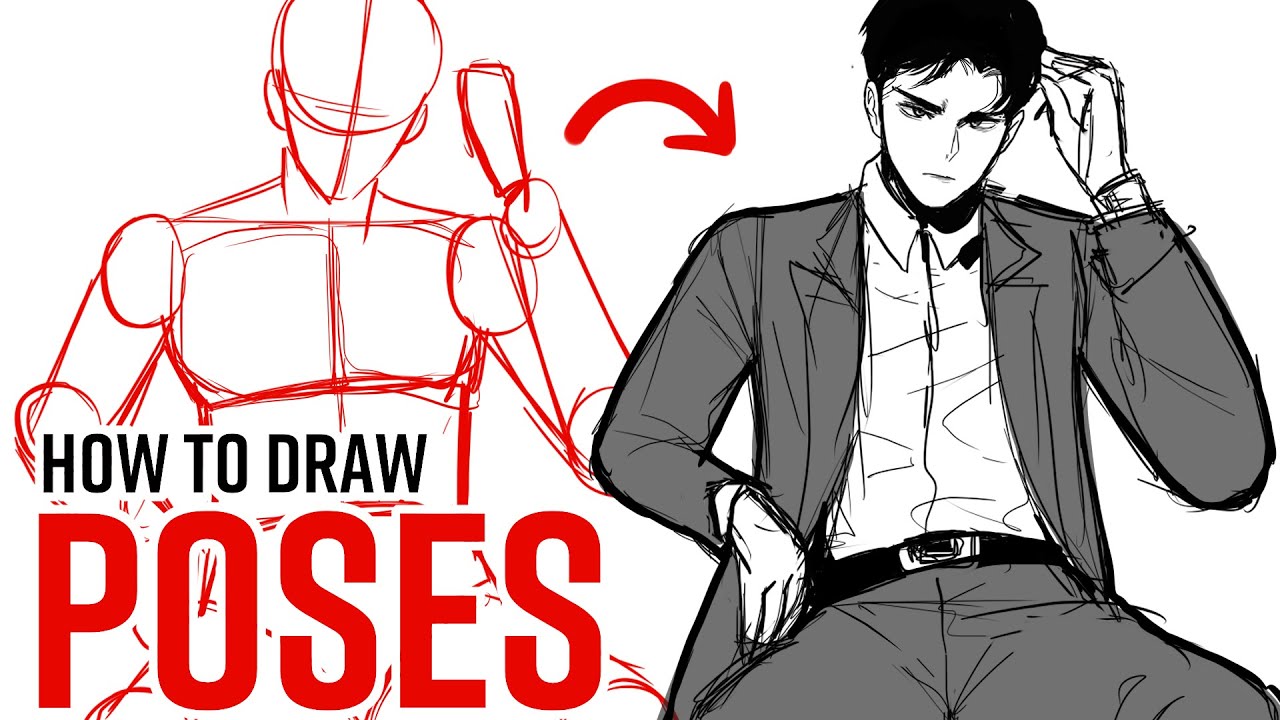 How to Draw ANY Pose You Want (WITHOUT Learning Anatomy!) - YouTube