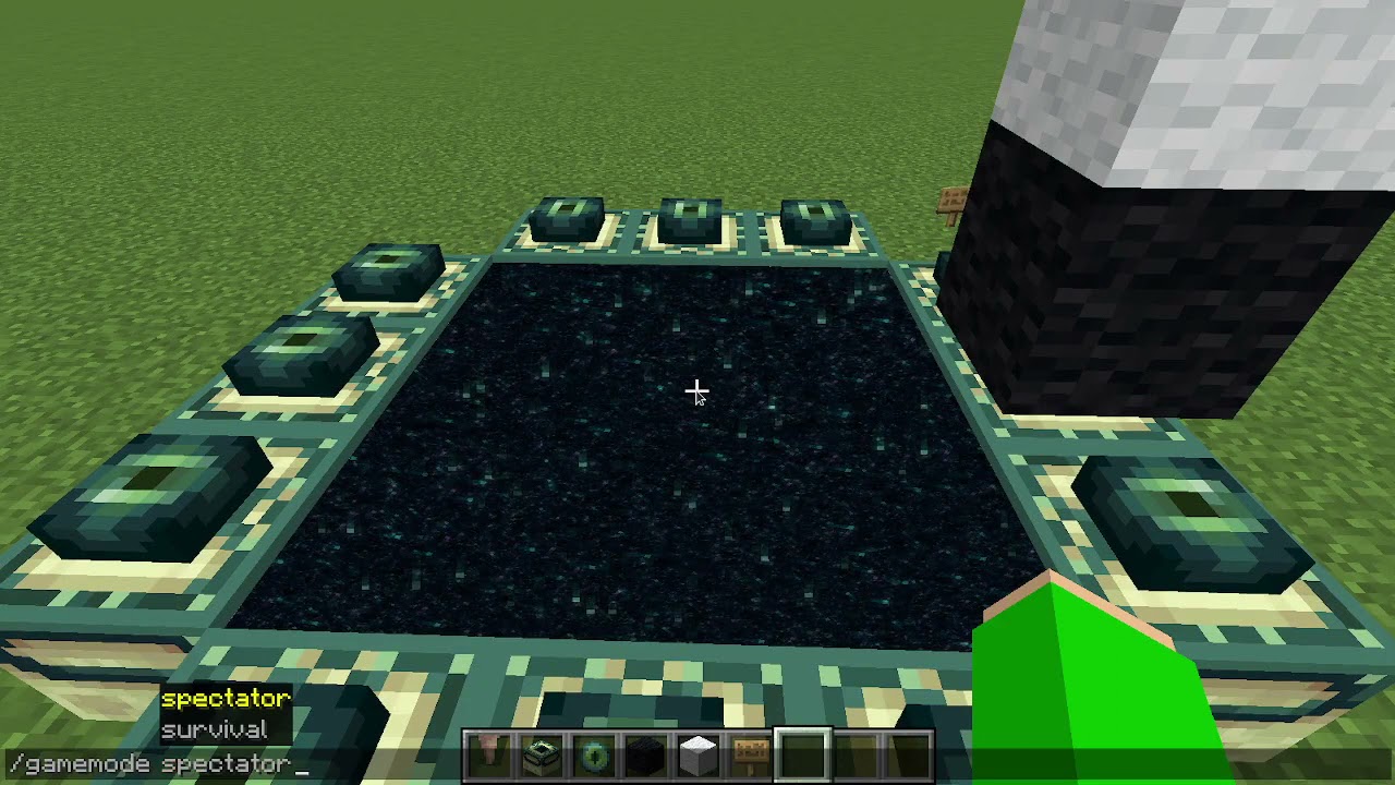 Dropping a long stalactite into an end portal makes an instant death trap