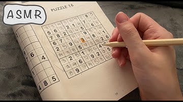 ASMR with Sudoku Puzzles - Whispering