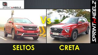 2020 Hyundai Creta vs Kia Seltos | All Variants Battle | Comparison Video | in Hindi - Sprintwheelz