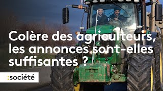 Colère des agriculteurs : les annonces sont-elles suffisantes ?