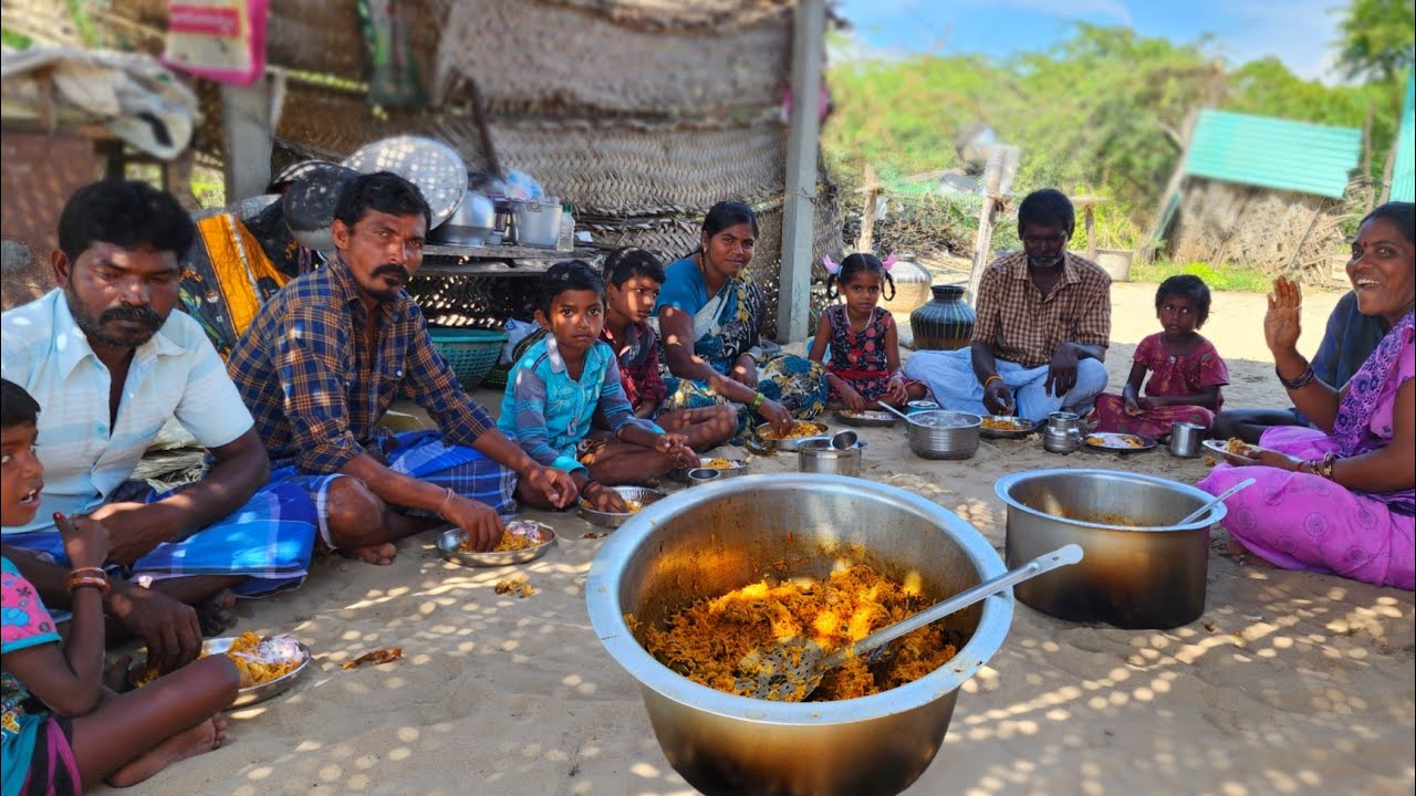 மதினி செய்த புது வருட மட்டன் பிரியாணி New Year's Mutton Biryani made by Matini