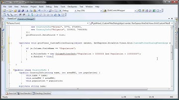 WinForms Grid - Replacing the Custom Filter Dialog