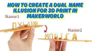 How to Create a Dual Name Illusion 3D Model – Full Tutorial
