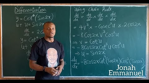 Differentiation of Trigonometric functions 2. #excellenceacademy #jonahemmanuel