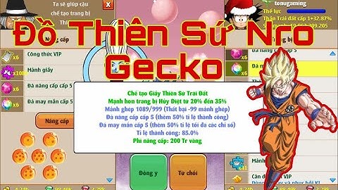 Ngọc Rồng Gecko - Cập Nhật Mới Trang Bị Thiên Sứ - Tờ Nú Gaming