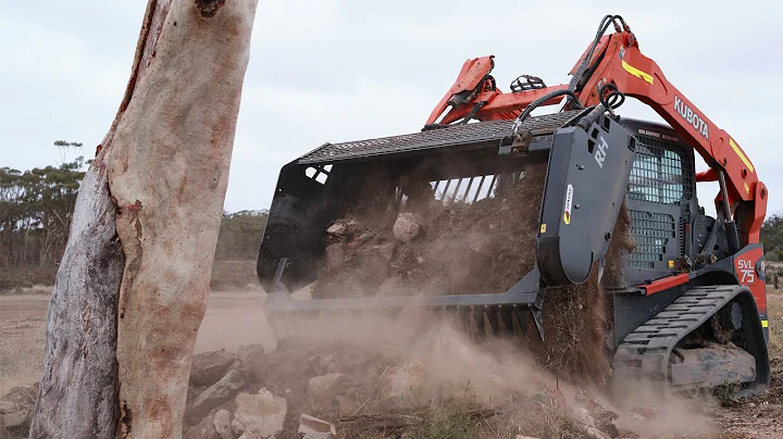 Himac Skid Steer Rock Picker - Himac Attachments