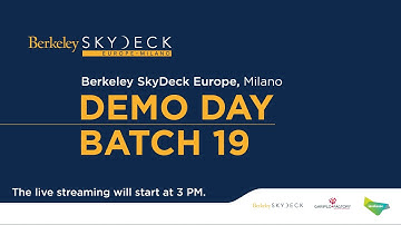 Demo Day Berkeley SkyDeck Europe, Milano | Batch 19