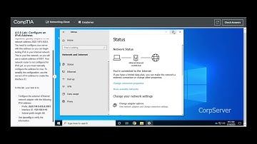 Testout | Network + | 4.5.9 Lab: Configure an IPv6 Address