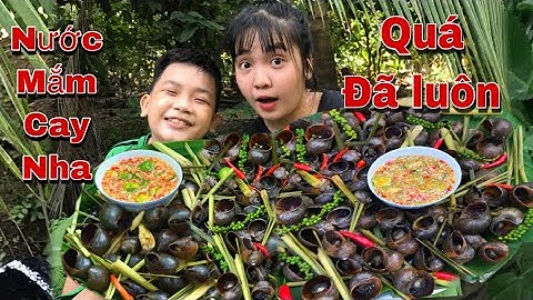 Như Ú Ăn Hết Mâm Ốc Bươu Hấp Tiêu Xanh Quết Nước Mắm Xả Ớt Siêu Cay