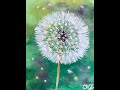 Dandelion Flower - Easy Acrylic Painting Tutorial