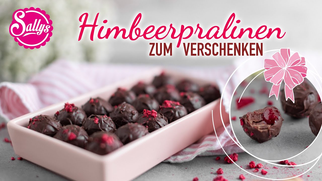 Himbeer-Pralinen selbst machen  / Geschenkidee zu Weihnachten / Sallys Welt