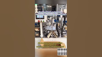 Photovoltaic connector automatic assembly machine #machine #factoryproducts #customautomation