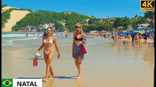 🇧🇷 Ponta Negra 15.01.2023 - Natal, Rio Grande do Norte, Brazil. [4K] beach walk by 4K Brazil 12,489 views 1 year ago 8 minutes, 28 seconds