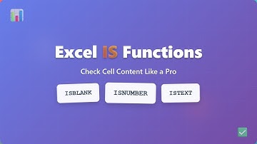 Excel ISBLANK, ISNUMBER, ISTEXT: Data Validation for Beginners!