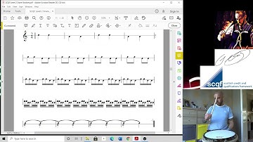 SCQF Level 2 Drumming - Long Roll Development TUTORIAL VIDEO