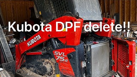 DPF delete on a 2018 Kubota SVL 75–2 (sounds insane!!)
