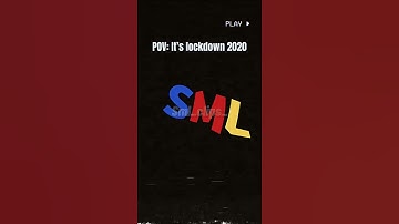 POV: It’s lockdown 2020 #shorts #sml