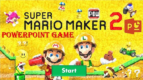 I REMADE Mario Maker  in POWERPOINT~ 3 Levels