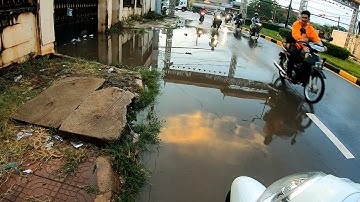 Remove Grass And Plastic Clogged Abandon Culvert Drain