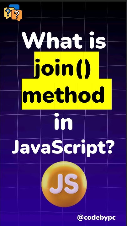 join method in JavaScript | JavaScript Interview questions #javascript ...