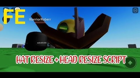 ROBLOX FE HAT RESIZE + FE HEAD RESIZE SCRIPT using FLUXUS EXECUTOR played at THE CHOSEN ONE
