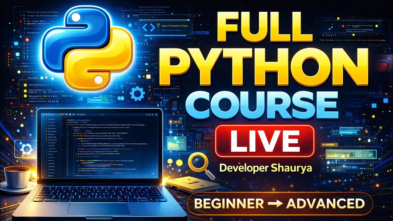 🔴Day 22 - Python made simple LIVE | OOPS in python | Python full course ...