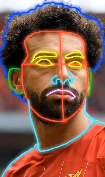 how to draw mohamed salah step by step easy