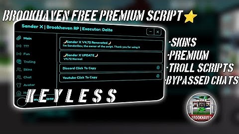 Brookhaven Free Premium Script⭐ | Hydrogen - Fluxus - Delta - Arceus x - Codex Executor
