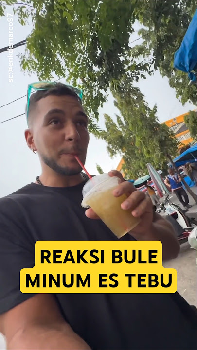 WEST BURGER REACTION TO DRINKING SUGAR CANE ICE‼️ #streetfood #culinary #western #sugarcane