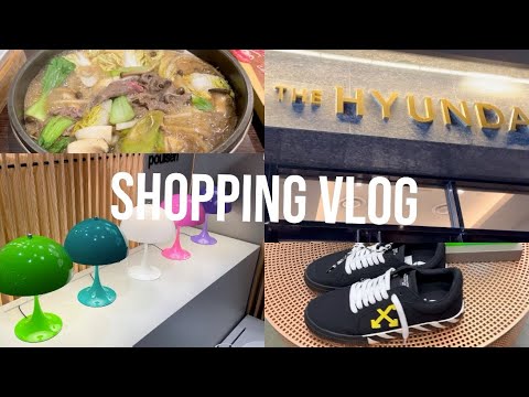 Shopping VLOG 현대백화점 판교점 압구정본점 카이카이키키 요시토모 나라 티파니 오프화이트 