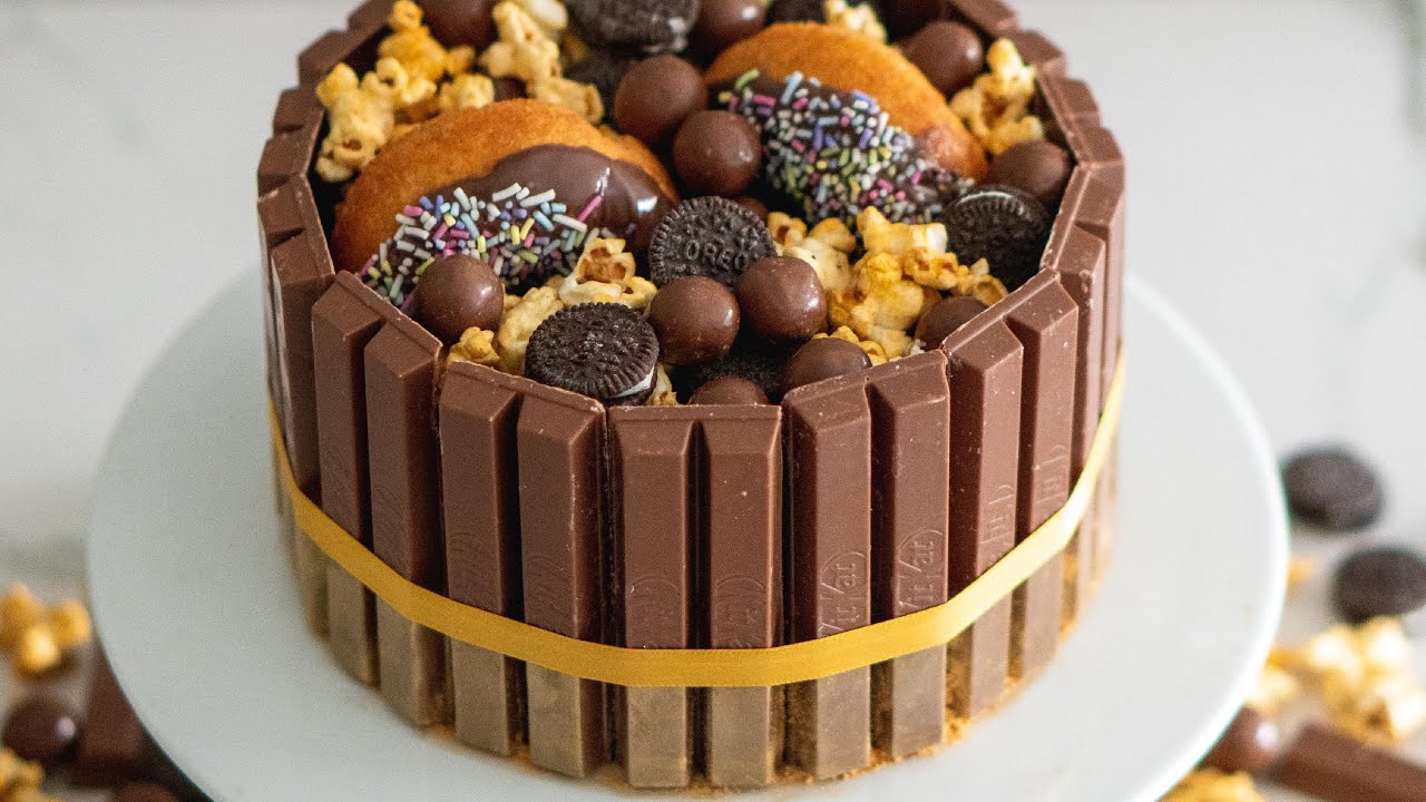 Crunchy Kit Kat Cake- Order Online Crunchy Kit Kat Cake @ Flavoursguru