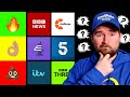 Tv channel tier list  which one is the best  uk edition