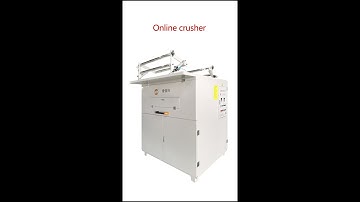 Plastic Online Crusher equip for 3 Sation Thermoforming machine one pull two machine