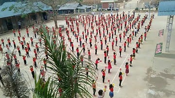 Múa hát tập thể - Trường PTDTBT TH Huổi Mí   Mường Chà   Điện Biên