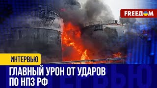 УДАРЫ по НПЗ РФ. Как такие атаки влияют на объемы производства бензина?