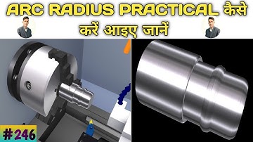 Arc radius practical on CNC machine|| How to do practical ARC radius in cnc turning machine ||