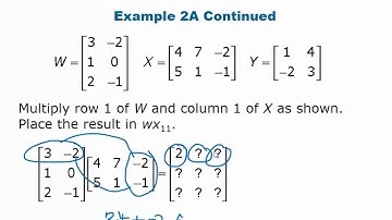 Algebra 2: 4.2 Multiplying Matrices Video