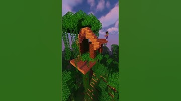 Minecraft small Treehouse #shorts